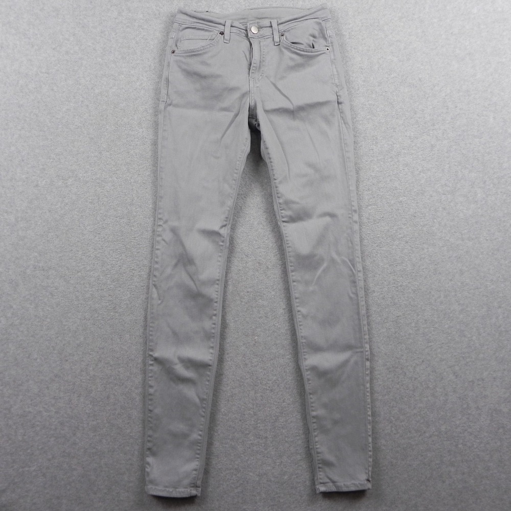 Aviator Jeans Womens 28 Stretch Skinny 5-Pocket Flex Denim Gray